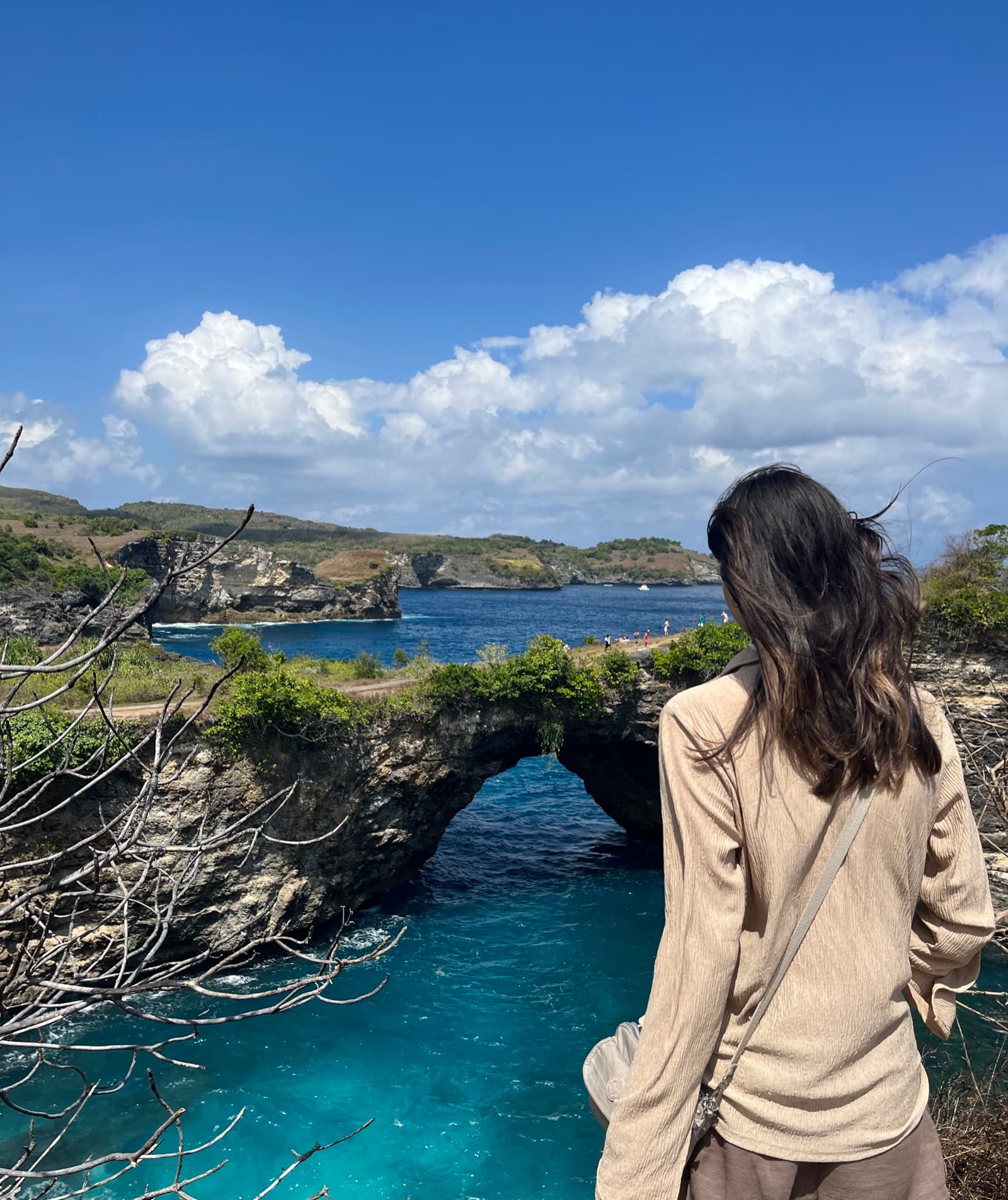 Admiring the waters in Indonesia